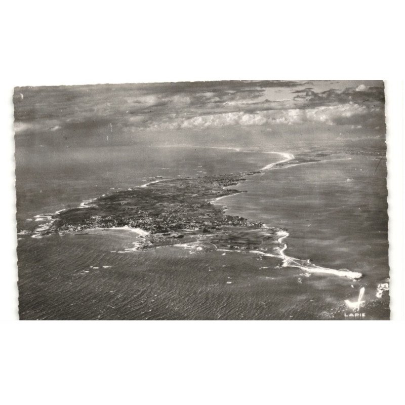 PRESQU'ILE DE QUIBERON: depuis la pointe de conguel vue aérienne 10X15 - très bon état
