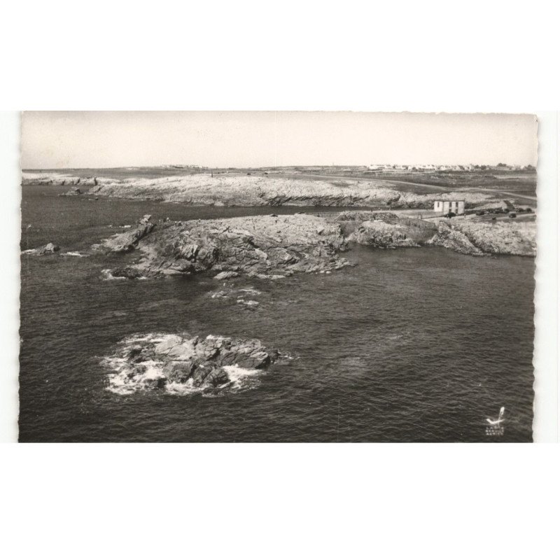 PRESQU'ILE DE QUIBERON: le vivier (la côte sauvage) vue aérienne 10X15 - très bon état