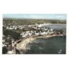 LOMENER: plage de port fontaine vue aérienne 10x15 - très bon état