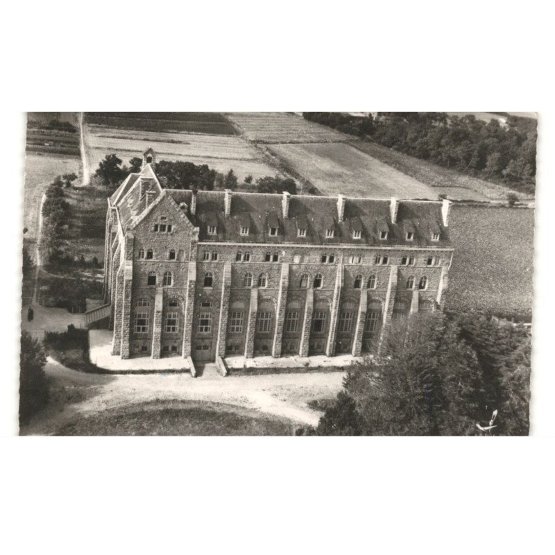 PLOUHARNEL: l'abbaye des bénédictins vue aérienne 10X15 - très bon état