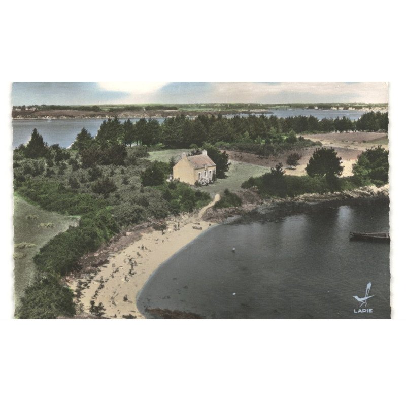 ILE DE LA JUMENT: la plage vue aérienne 10x15 - très bon état