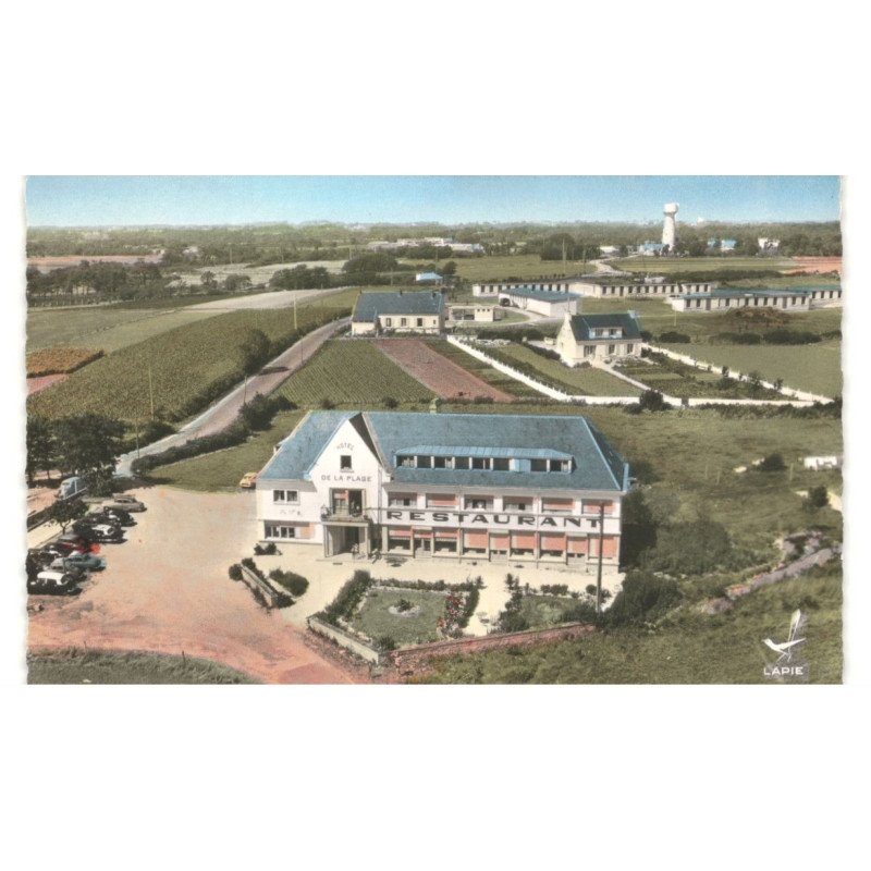 KERPAPE: hôtel de la plage vue aérienne 10x15 - très bon état