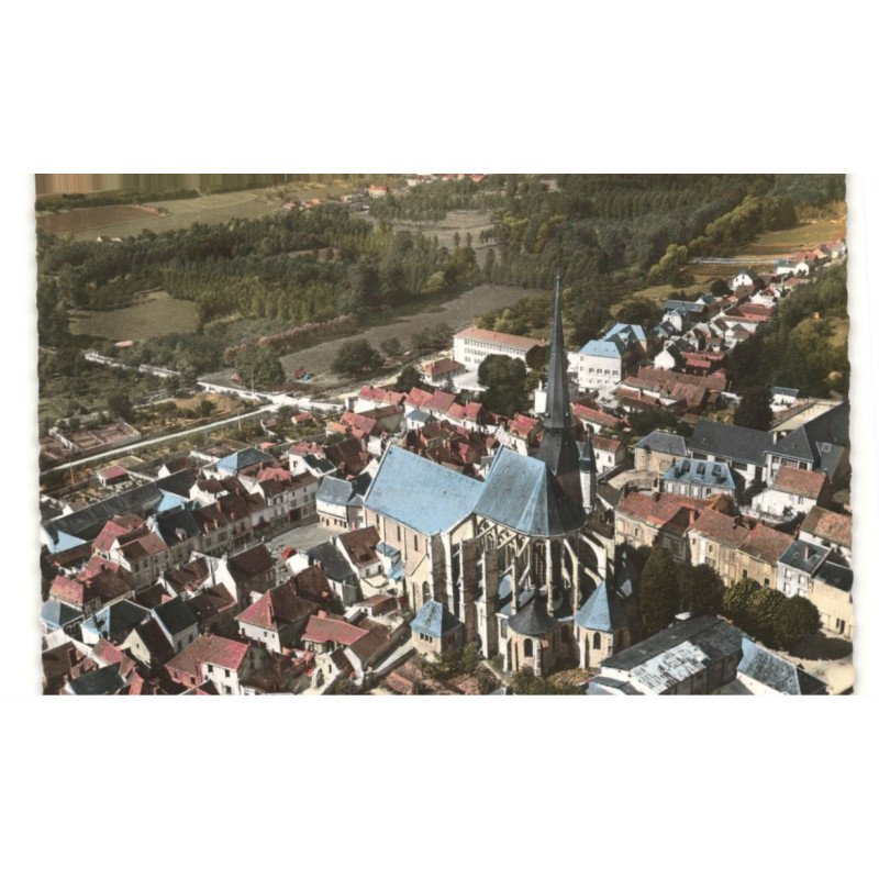 GALLARDON: vue aérienne 10x15 - très bon état