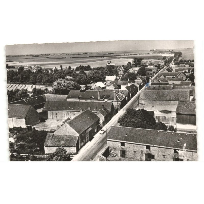 YMONVILLE: la route nationale vers chartres vue aérienne 10x15 - très bon état