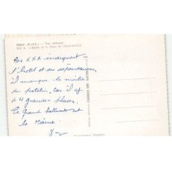BROU: l'église et la place de l'hôtel-de-ville vue aérienne 10x15 - très bon état