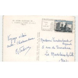 SAINT-DENIS-les-PONTS: l'église vue aérienne 10x15 - très bon état