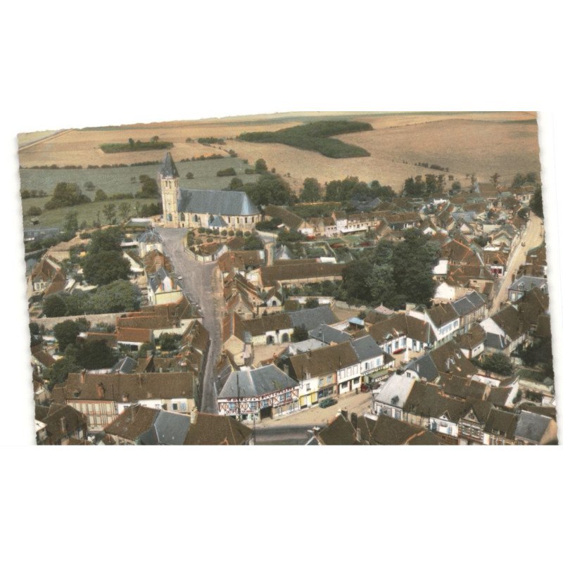 BREZOLLES: le centre vue aérienne 10x15 - très bon état
