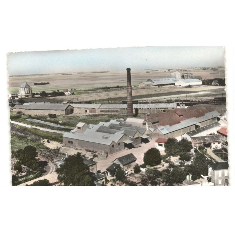 VOVES: l'usine des engrais de roubaix vue aérienne 10x15 - très bon état
