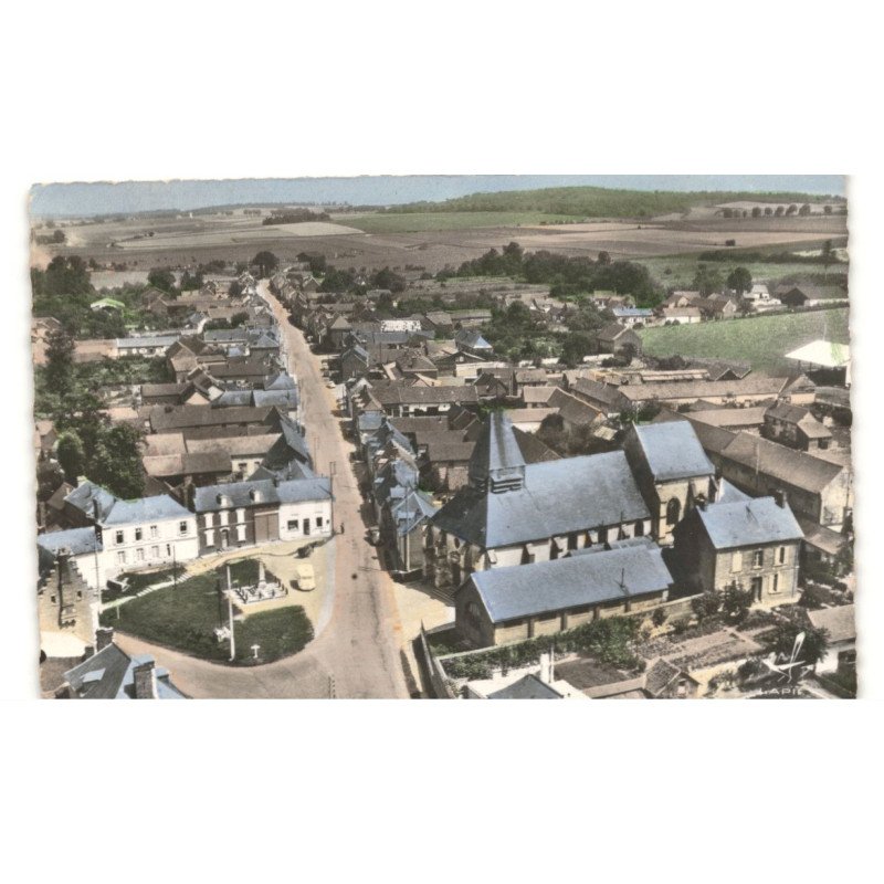 LOEUILLY: vue générale vue aérienne 10x15 - très bon etat