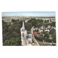 HUPPY: l'église vue aérienne 10x15 - très bon etat
