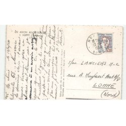 HUPPY: l'église vue aérienne 10x15 - très bon etat