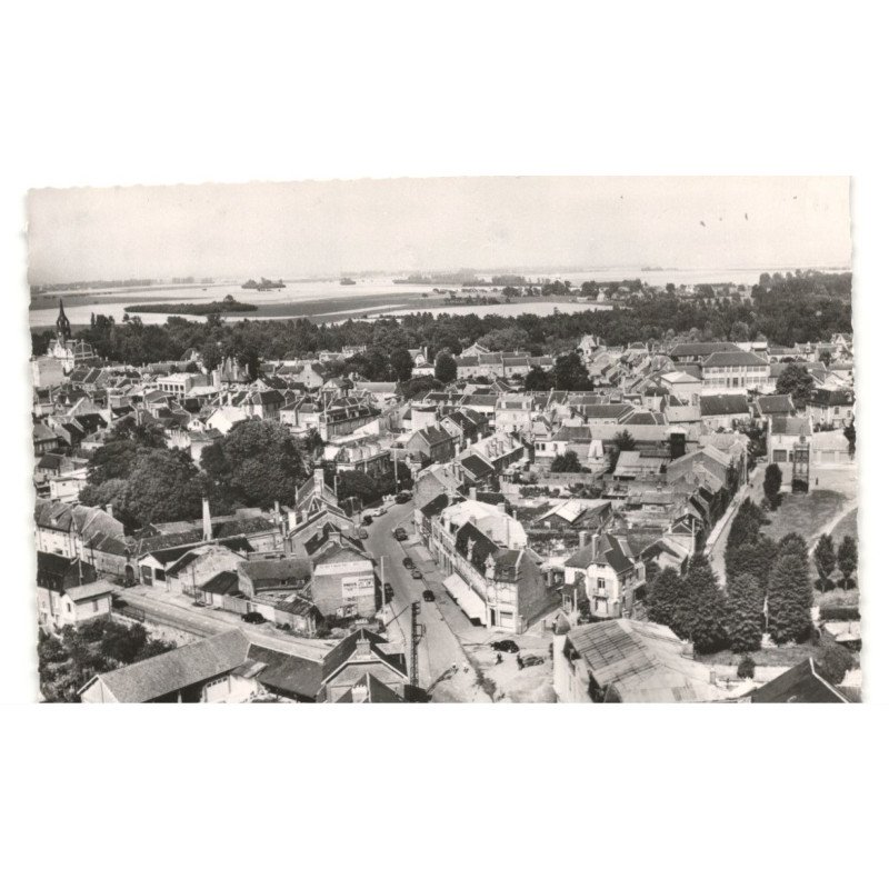 HAM: rue de noyon vue aérienne 10x15 - très bon etat