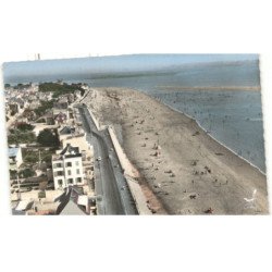 LE CROTOY: une partie de la plage et de la promenade vue aérienne 10x15 - très bon etat