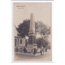 MONDREPUIS : 5 juin 1921, monument aux morts - etat