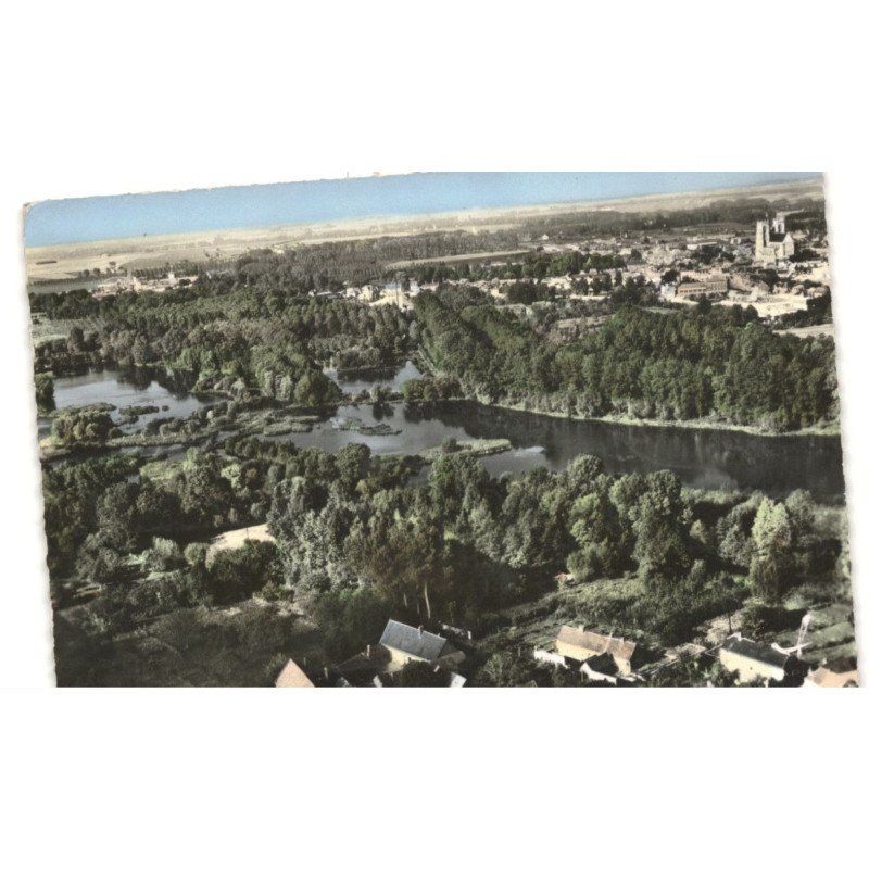 CORBIE: les étangs vue aérienne 10x15 - très bon etat