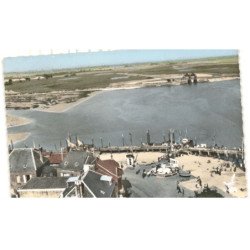 LE CROTOY: le port et le bassin de chasse vue aérienne 10x15 - très bon etat
