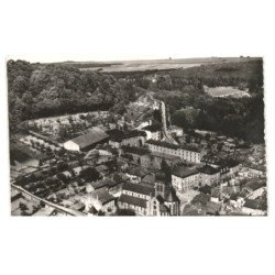 GORZE: l'église l'hospice ancien château abbatial vue aérienne 10x15 - très bon état