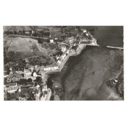 SAUZON: le port vu vers la mer vue aérienne 10X15 - très bon état