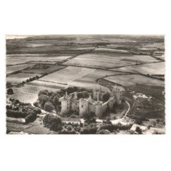 SUSCINIO: château XIIIe siècle commencé en 1218 par pierre de dreux vue aérienne 10X15 - très bon état
