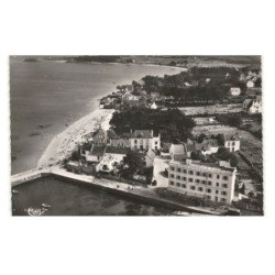 SAINT-PIERRE-QUIBERON: la côte vers quiberon vue aérienne 10X15 - très bon état
