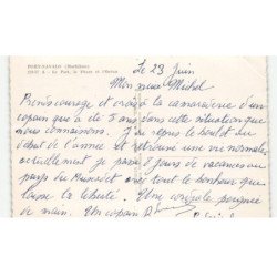 PORT-NAVALO: le port, le phare et l'océan vue aérienne 10X15 - état