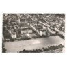 PONTIVY: place A. Briand le palais de justice et l'église notre-dame-de-joie vue aérienne 10X15 - très bon état