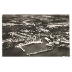 LE PALAIS-BELLE-ILE: le port et le bassin vue aérienne 10X15 - très bon état