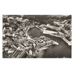 LE PALAIS-BELLE-ILE: le bassin et le fort vauban vue aérienne 10X15 - très bon état