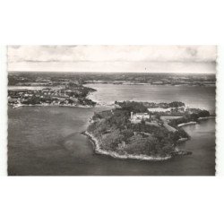 LARMOR-BADEN: ile de berder en second plan vue aérienne 10X15 - très bon état