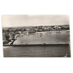 SAINT-PIERRE-QUIBERON: le port vue aérienne 10X15 - très bon état