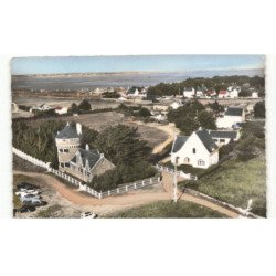 PRESQU'ILE DE QUIBERON: vue d'ensemble des villas vers le fort vers penlhièvre vue aérienne 10X15 - très bon état