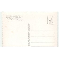 PRESQU'ILE DE QUIBERON: saint-julien, la plage et le camping vue aérienne 10X15 - très bon état