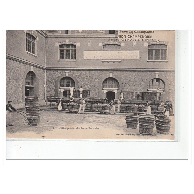 MARNE - Au Pays du Champagne - Union Champenoise - Déchargement des bouteilles vides - très bon état