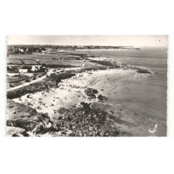 KERMORVAN: vue d'ensemble de la plage vue aérienne 10x15 - très bon état