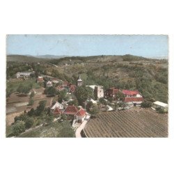 QUEYSSAC-les-VIGNES: pays du vin paillé site de tourisme et de repos vue aérienne 10x15 - très bon état
