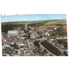 GALLARDON: vue générale vue aérienne 10x15 - très bon état