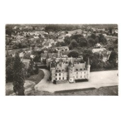 BEAUMONT-les-AUTELS: château vue aérienne 10x15 - très bon état