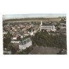 LONG: l'église et le château vue aérienne 10x15 - très bon etat