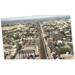 FORT-MAHON: vue générale sur l'avenue de la plage vue aérienne 10x15 - très bon etat