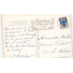 LE CROTOY: le port et le bassin de chasse vue aérienne 10x15 - très bon etat