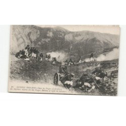 MILITAIRES CHASSEURS ALPINS: guerre 1914-1915, dans les bosges l'artillerie - très bon état