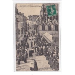 NOTRE-DAME-de-LIESSE : procession, les pélerins se rendant a la fontaine miraculeuse - tres bon etat