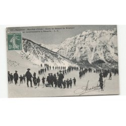 MILITAIRE CHASSEURS ALPINS: marches d'hiver, école de skieurs de briançon en reconnaissance à névache - très bon état