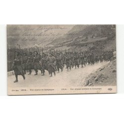 MILITAIRE CHASSEURS ALPINS: nos alpins en campagne - très bon état