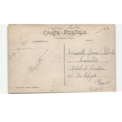 MILITAIRE CHASSEURS ALPINS: route de moutiers à bourg-saint-maurice villette, attelage - très bon état