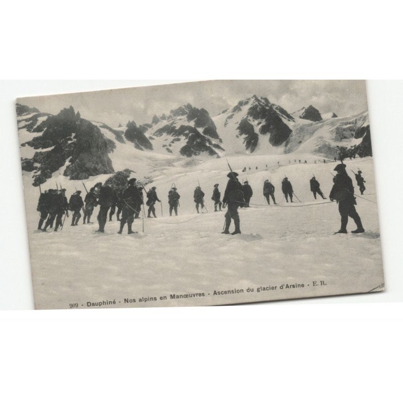 MILITAIRE CHASSEURS ALPINS: ascension du glacier d'arsine - très bon état