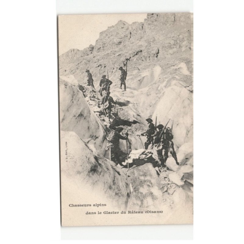 MILITAIRE CHASSEURS ALPINS: le glacier du râteau (oisans) - très bon état