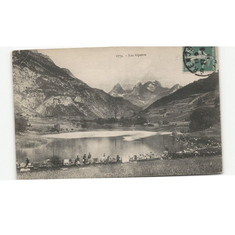 MILITAIRE CHASSEURS ALPINS: lac alpestre - très bon état