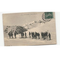 MILITAIRE CHASSEURS ALPINS: skieurs militaire - très bon état