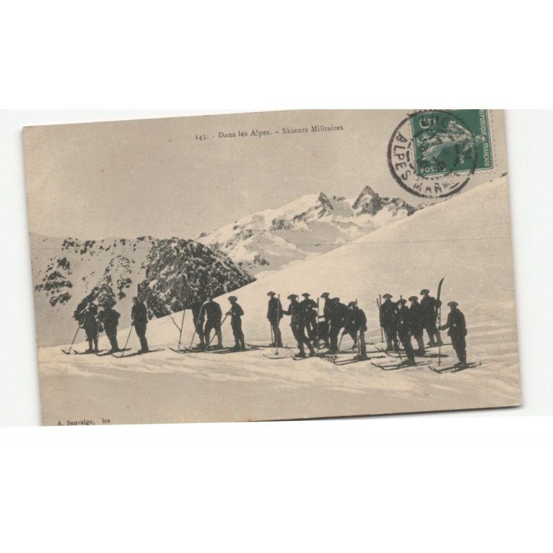 MILITAIRE CHASSEURS ALPINS: skieurs militaire - très bon état